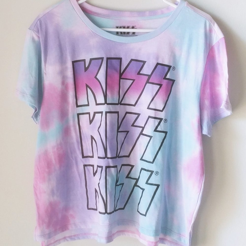 KISS Ladies Rock N Roll Tie-Dye T-Shirt